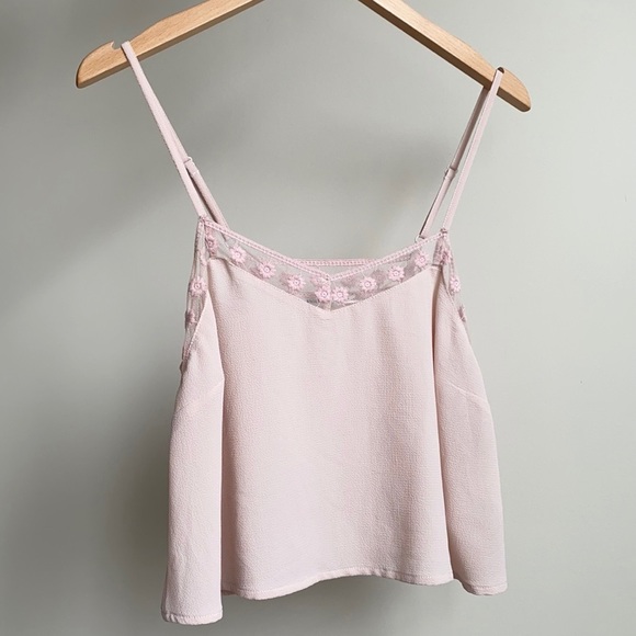 Kimchi Blue Crop Top Pink Urban Outfitters XS - Picture 2 of 7